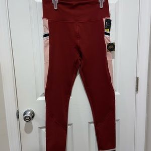 Burgundy leggings